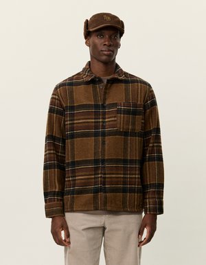 KALEB - Vapaa-ajan kauluspaita - monk's robe brown