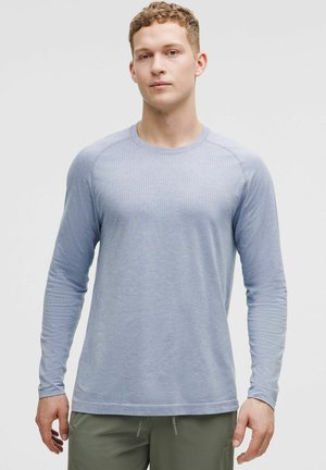 METAL VENT TECH LONG SLEEVE - Maglietta a manica lunga - washed denim starch blue