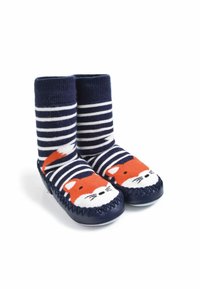 JoJo Maman Bébé Strømper - navy ecru stripe