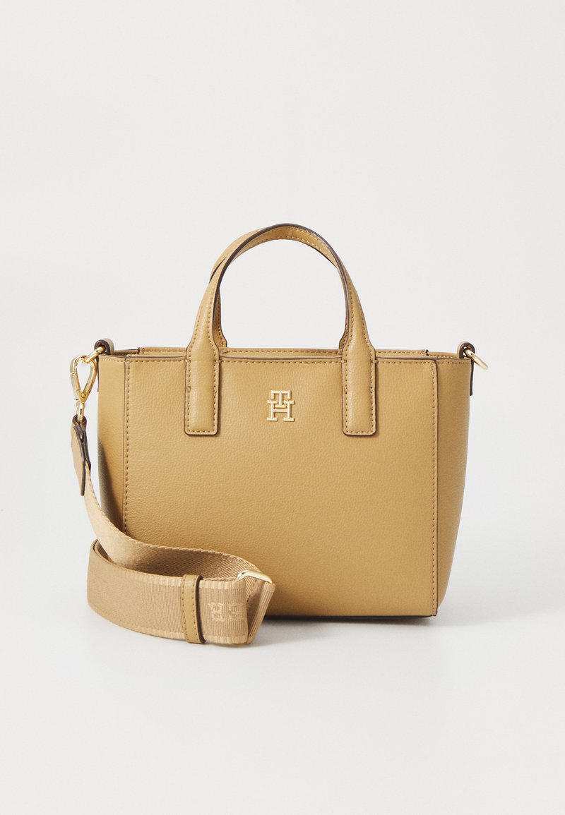Tommy Hilfiger - LOGO MINI TOTE - Bolso de mano - safari canvas, Ampliar