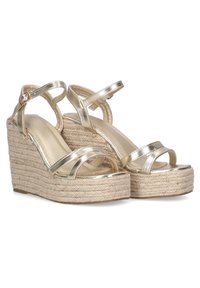 ETIKA DOÑANA - Sandalias de cuña - gold