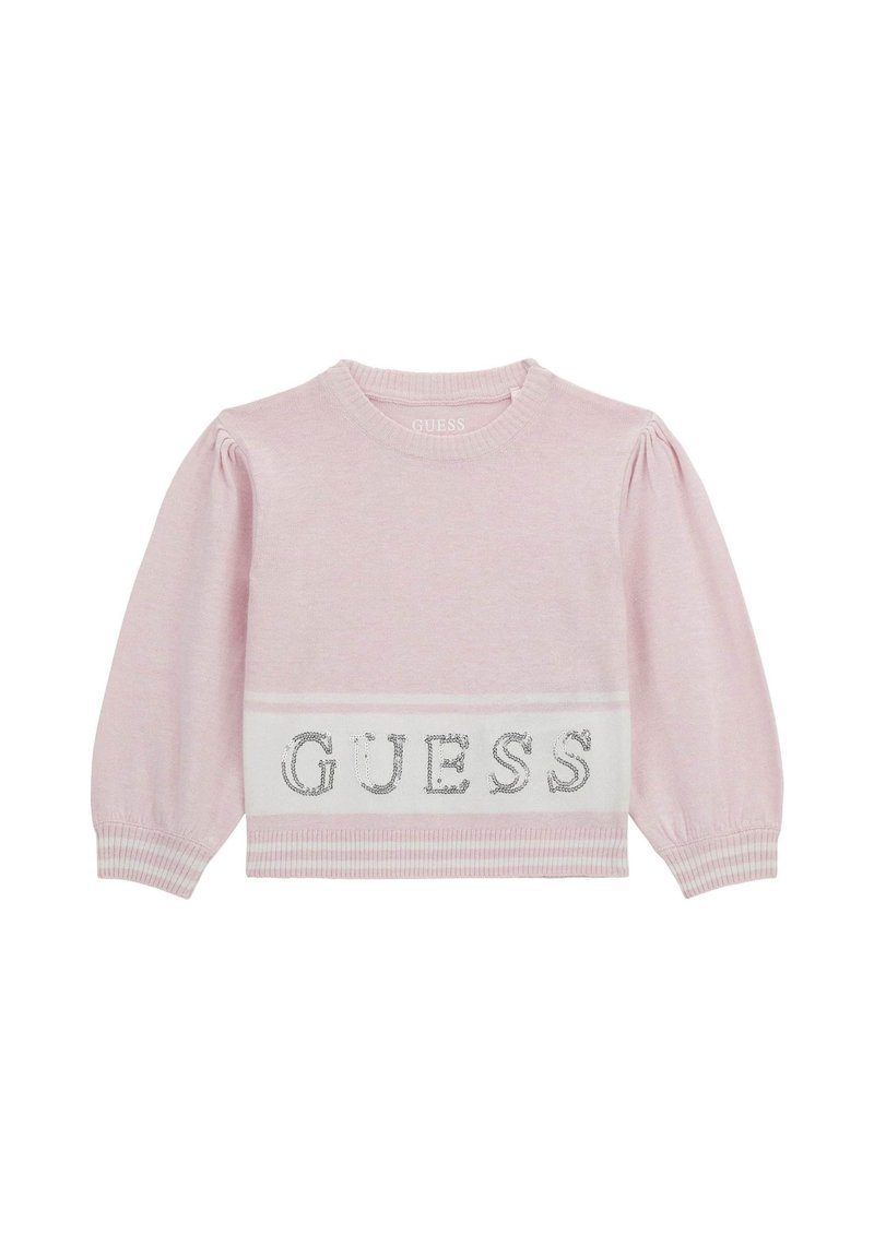 Guess LOGO PAILLETTEN - Jumper - rose
