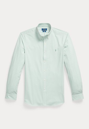 Polo Ralph Lauren, SLIM FIT STRIPED STRETCH POPLIN SHIRT - Overhemd - essex green/white