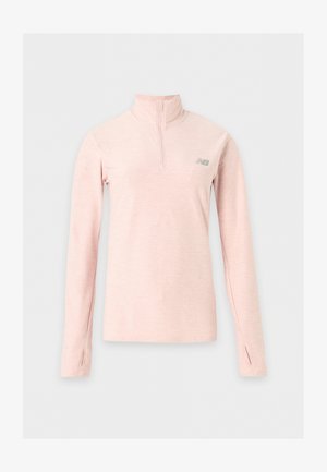 New Balance, ESSENTIALS ZIP - Μπλούζα με μακριά μανίκια - pink chalk