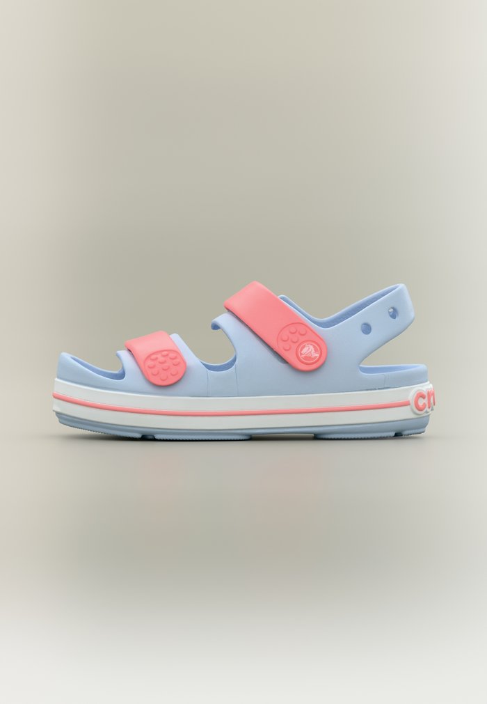 Crocs CROCBAND CRUISER - Pool slides - blue frost/guava