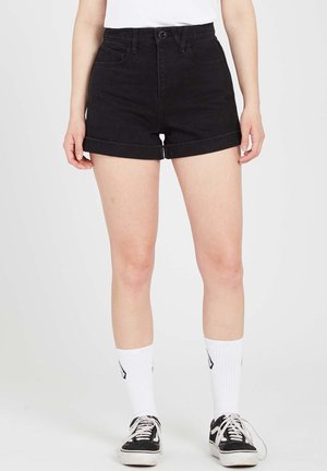 Jeansshort - black