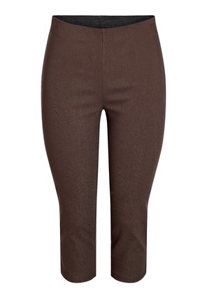 Noisy May, NMWAYNE CAPRI PANT - Παντελόνι - chocolate brown