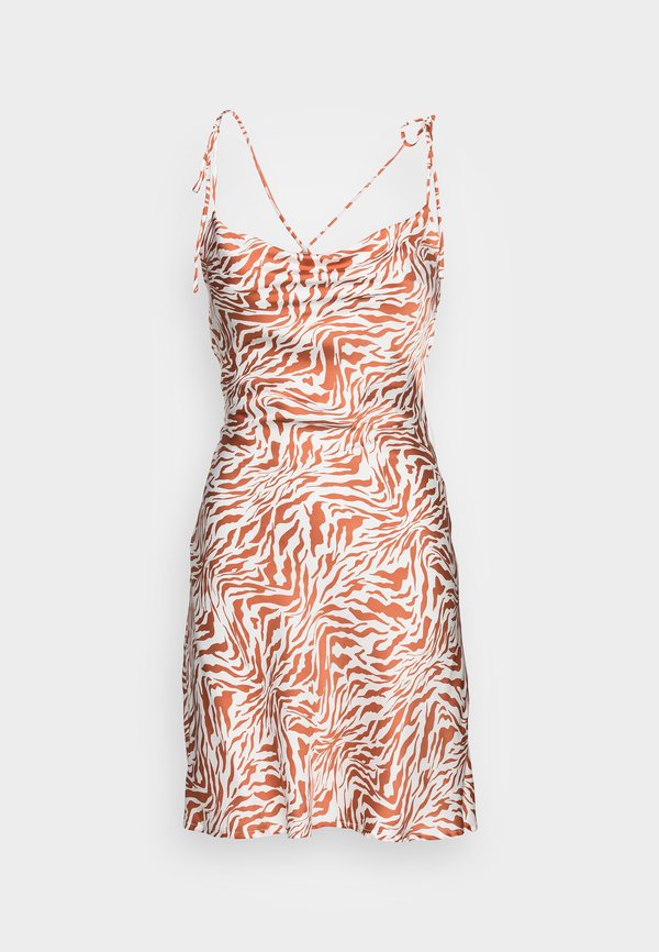 TIE BACK MINI COWL DRESS - Day dress - tan2