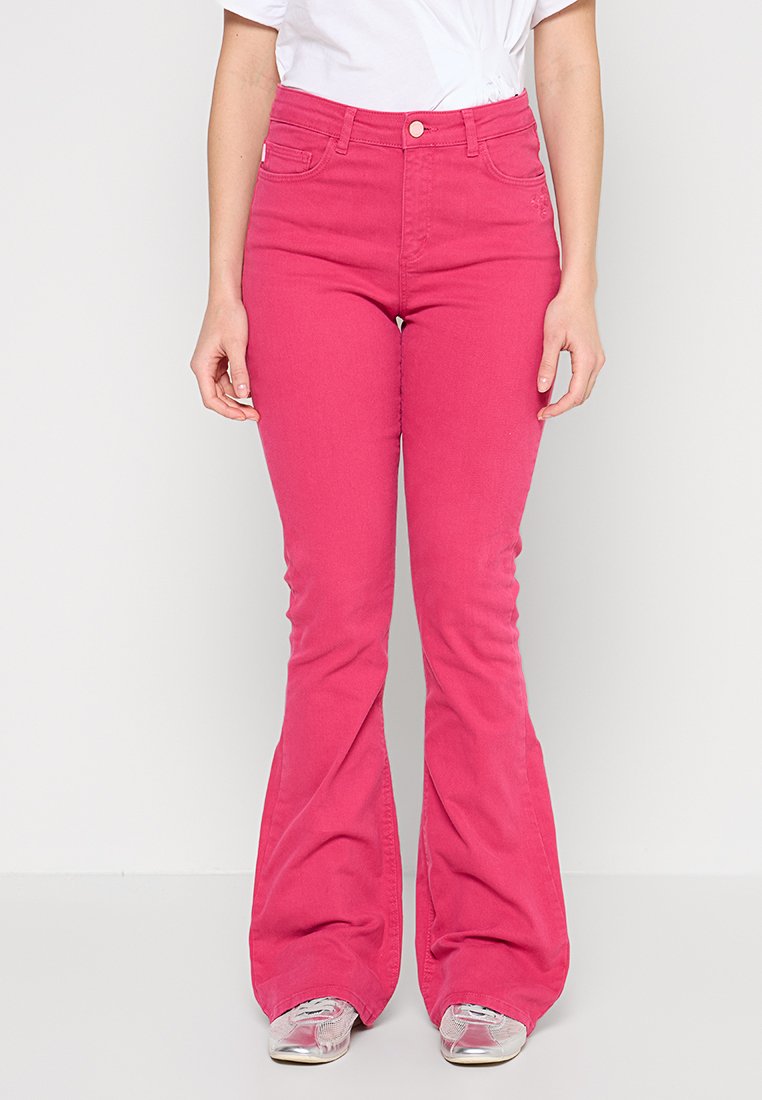 Fabienne Chapot Flared Jeans donkerroze