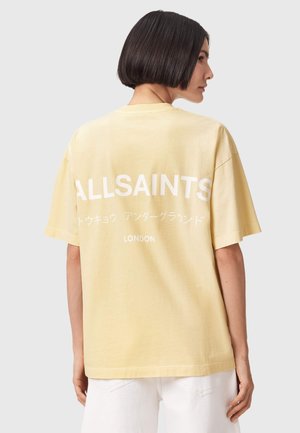 AllSaints, UNDERGROUND ETTA - Camiseta estampada - yellow