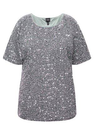 Ulla Popken SHORT SLEEVE  - Camicetta - silver