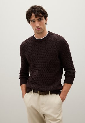 REGULAR FIT - Maglione - dark brown