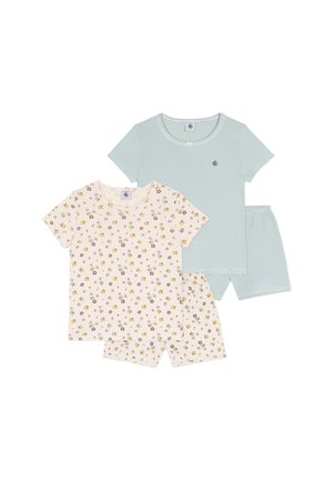 SET KURZ GEMUSTERTER 2-PACK - Nachtwäsche Set - blue white multicolor