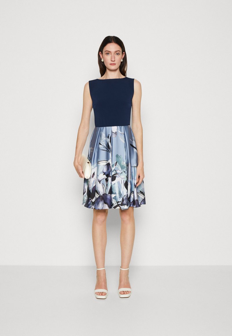 Swing Cocktail dress / Party dress - rainy blue/multi/multi-coloured -  Zalando.co.uk