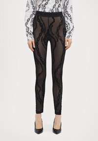 Versace Jeans Couture CO TAPE - Pajkice – hlače - black