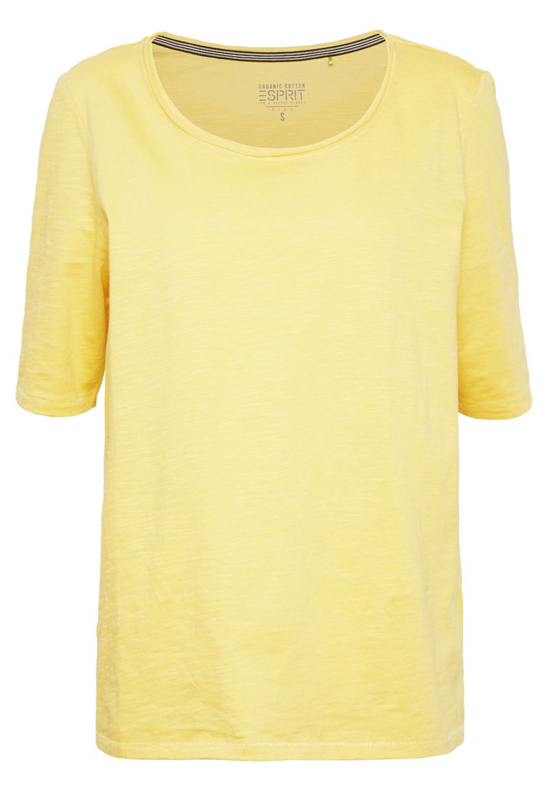 Esprit T-shirt basic geel Esprit T-shirt basic geel