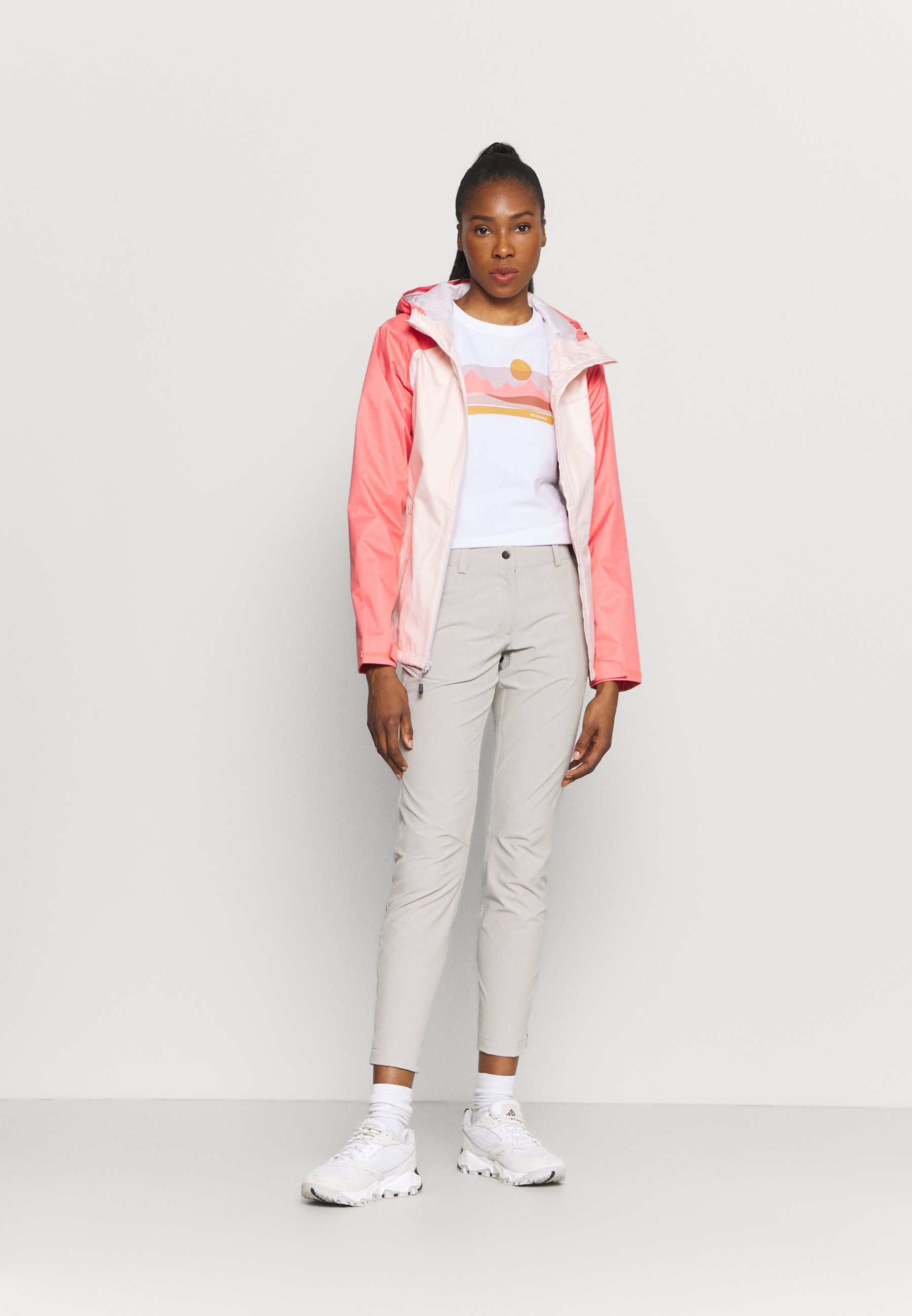 salmon pink jacket