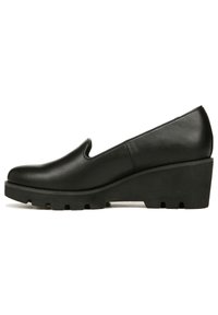 Unselected, black leather