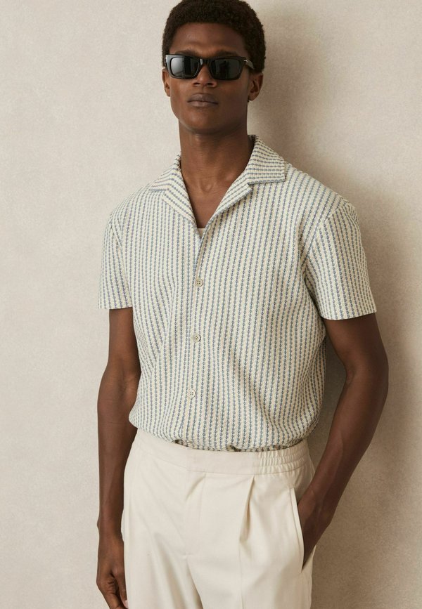 REGULAR FIT - TOWER TEXTURED-CUBAN-COLLAR - Hemd