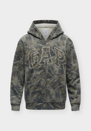 GAP, FRCH ARCH - Φούτερ με φερμουάρ - real tree camo