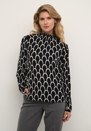 KARINA AMBER SMOCK  - Blusa - black and white graphic print