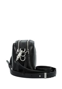Pinko CARRIE CAMERA BAG CLASSIC - Schoudertas - limo black/brushed silver
