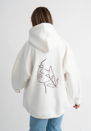 Kapuzenpullover - off white