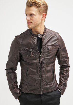 CASEY  - Veste en cuir - dark brown