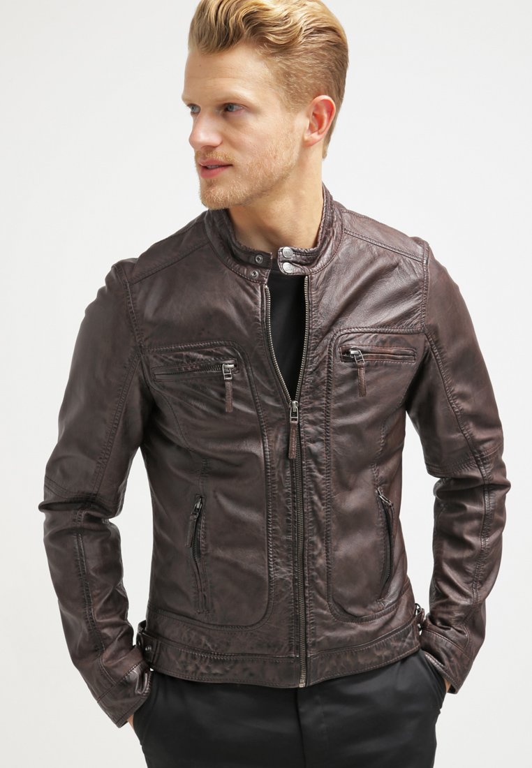 Oakwood - CASEY  - Lederjacke - dark brown, Vergrößern