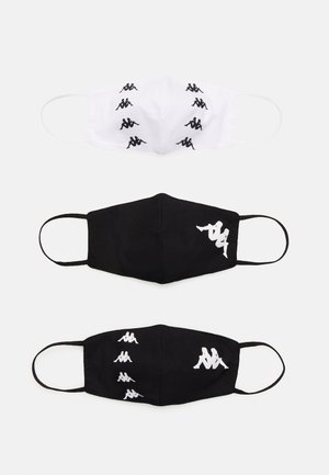 ZAFE 3 PACK - Stoffen mondkapje - black/white
