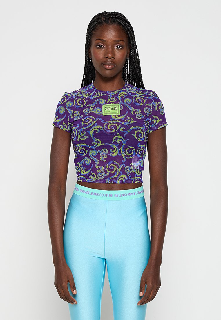 Versace Jeans Couture T-shirt print paars Versace Jeans Couture T-shirt print paars