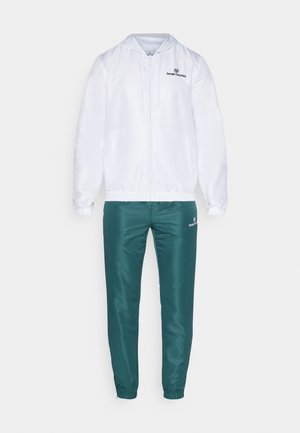 Sergio Tacchini CARSON HOODIE TRACKSUIT SET - Tracksuit - sea moss/white