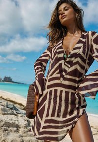 Lipsy REGULAR FIT - PRINTED - Doplnky na plá�ž - brown