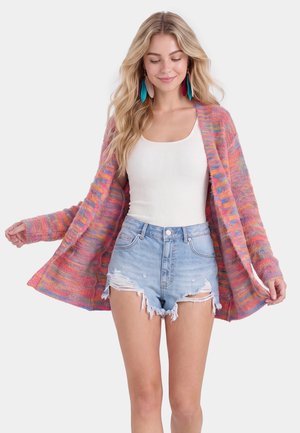 IZIA, IZIA CARDIGAN - Strickjacke - pink multicolor