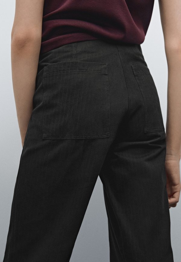 WIDE-WITH STRIPED DETAIL  - Trousers3