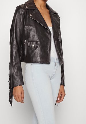 Giacca di pelle - black