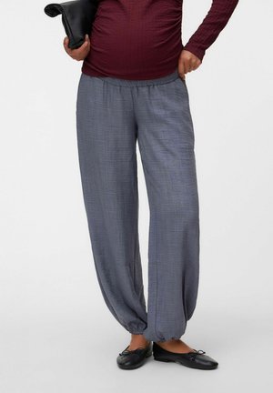 MAMALICIOUS TROUSERS BALLOON FIT LOW WAIST TROUSERS - Bukser - perfect grey