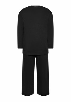 Yours Clothing, WIDE JOGGER SET - Tuta - black