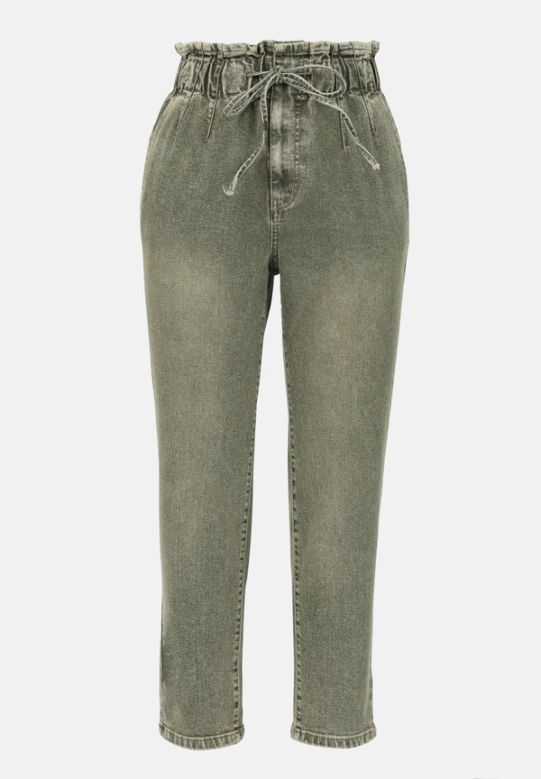 Mom Jeans - mid khaki wash2