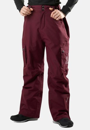 ASPEN SHELL JR - Pantalons de ski - burgundy