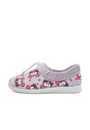 Pisamonas Pantoffels - gris y rosa