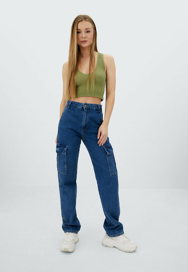 Damen T-Shirts | Stradivarius NAHTLOSES Top light green/hellgrün - DQ55034 Damen T-Shirts | Stradivarius NAHTLOSES Top light green/hellgrün - DQ55034