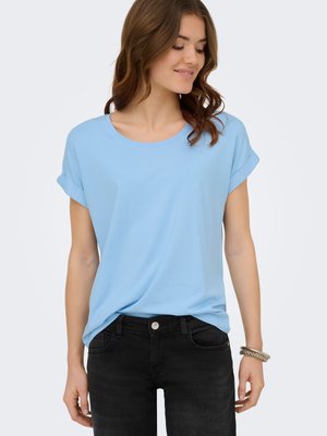 ONLY ONLMOSTER S/S O-NECK TOP NOOS JRS - Tricou basic - cerulean