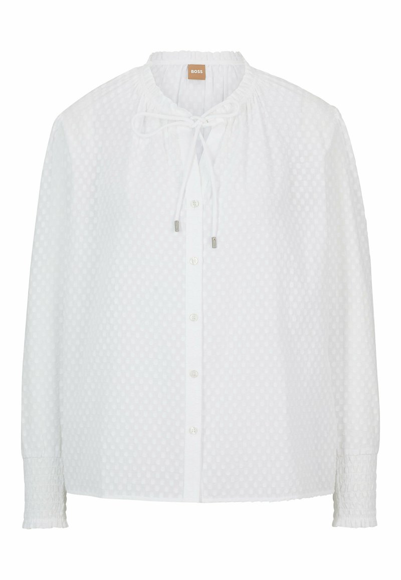 Boss Overhemdblouse wit Boss Overhemdblouse wit