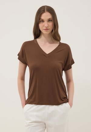 OVS, T-shirt basic - brown