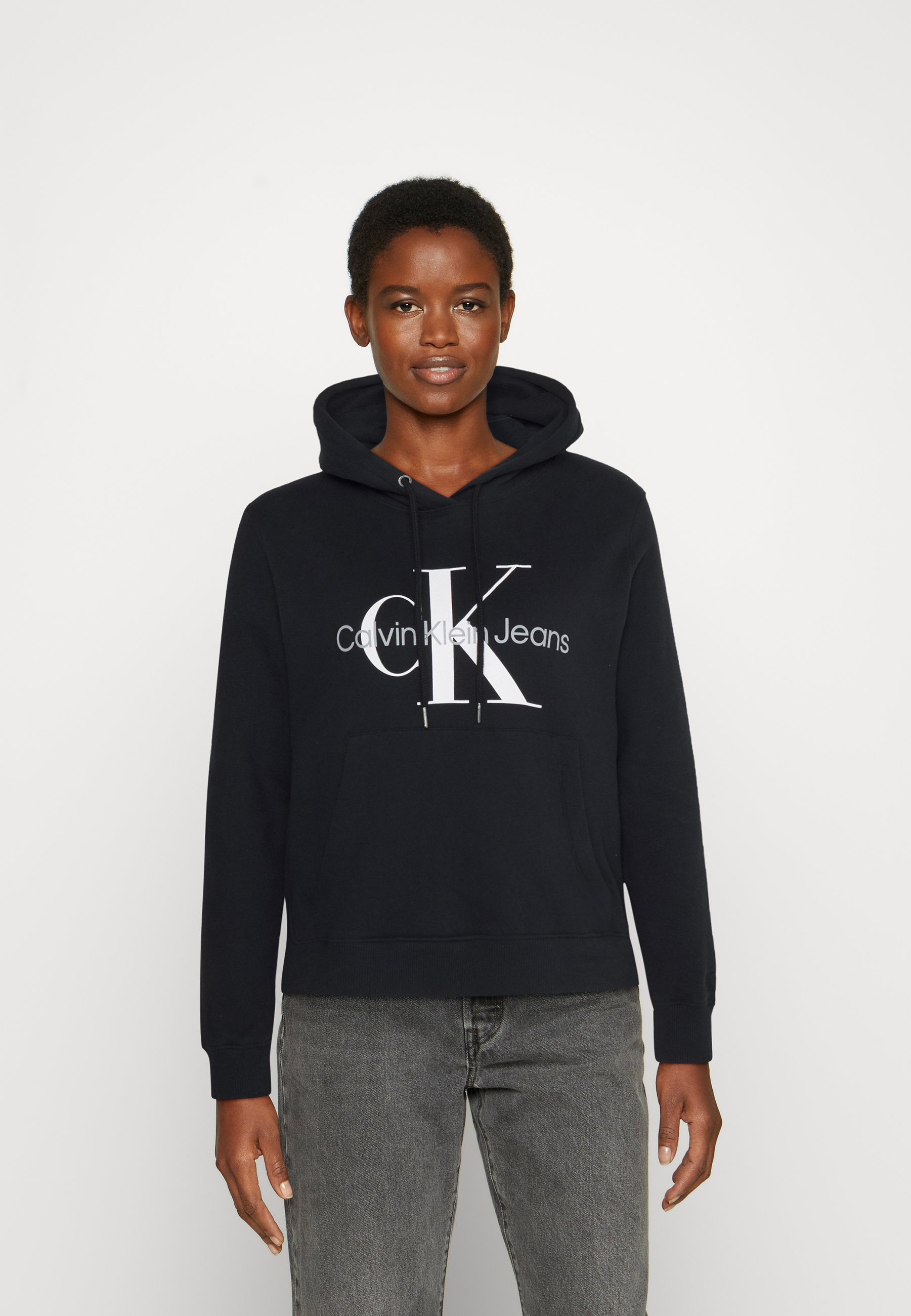 Calvin Klein Jeans CORE MONOGRAM HOODIE - Sudadera - black/negro -  Zalando.es