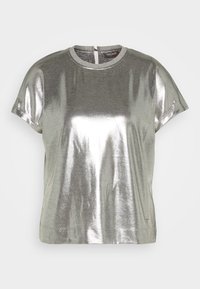 FOIL TEE - Apdrukāts T-krekls - silver