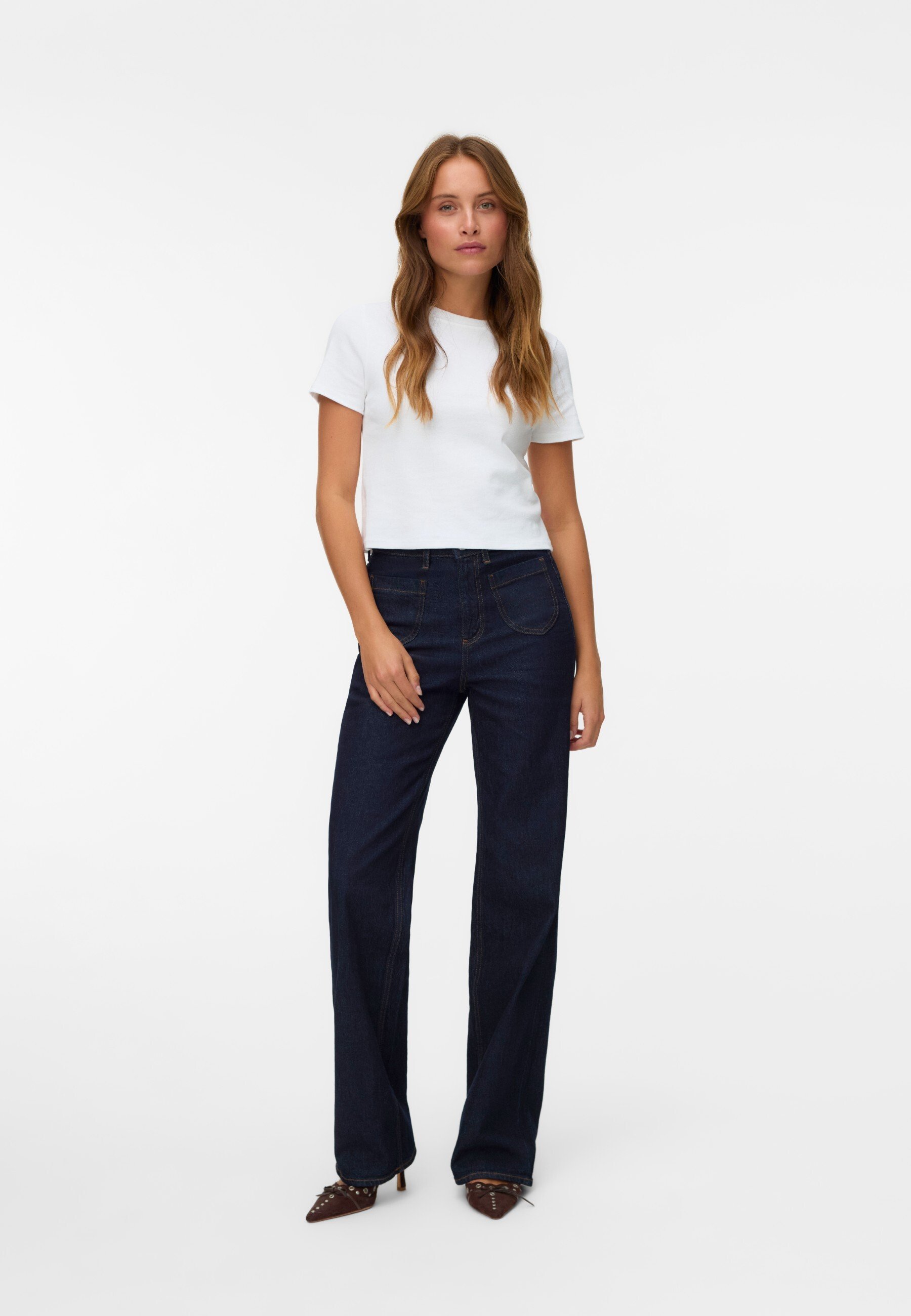 Vero Moda WEIT GESCHNITTEN VMTESSA BEINSCHNITT Straight leg