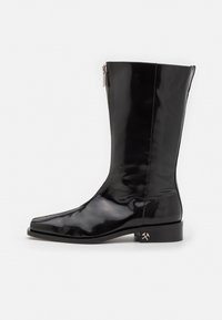 ADEM MID SHAFT BOOT ABRASIVATO UNISEX - Saappaat - black