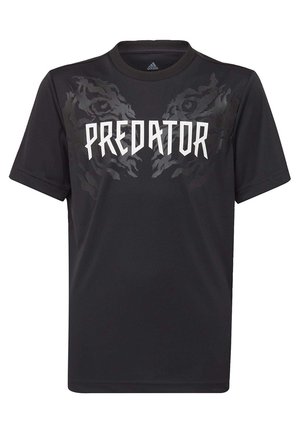 T-shirt med print - black